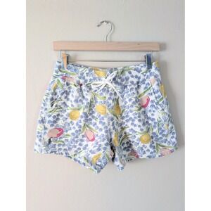 Polo Ralph Lauren Women Floral Tulip Bellflower Fleece Drawcord Lounge Shorts S